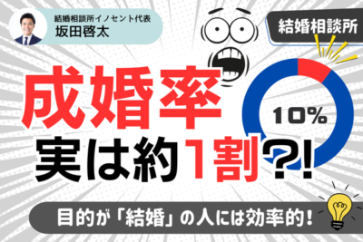 結婚相談所の成婚率は意外と低い？算出方法や低い理由を解説！